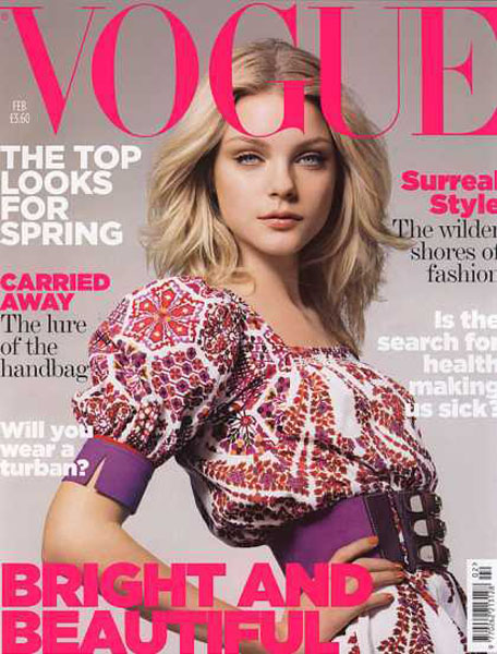 Джессика Стэм на обложке Vogue